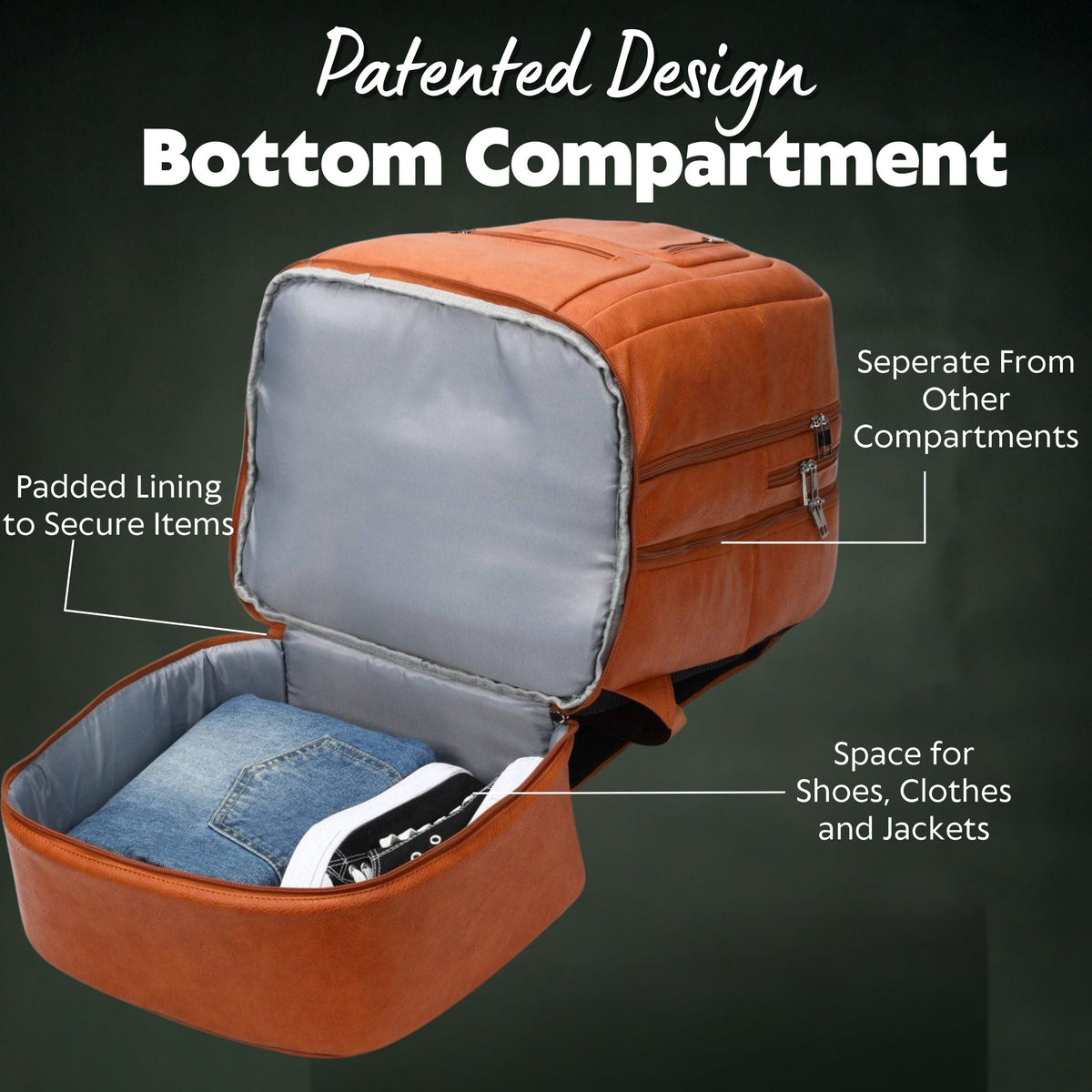 Sole Premise Brown Leather Luxury Patented Carry-On Bag (Only 300 Made) - AVBL MRKT (7)