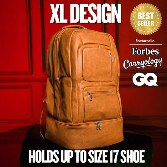 Sole Premise Brown Leather Patented Carry-on Bag (XL Design) (Only 300 Made) - AVBL MRKT (1)