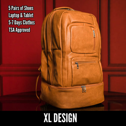 Sole Premise Brown Leather Patented Carry-on Bag (XL Design) (Only 300 Made) - AVBL MRKT (7)