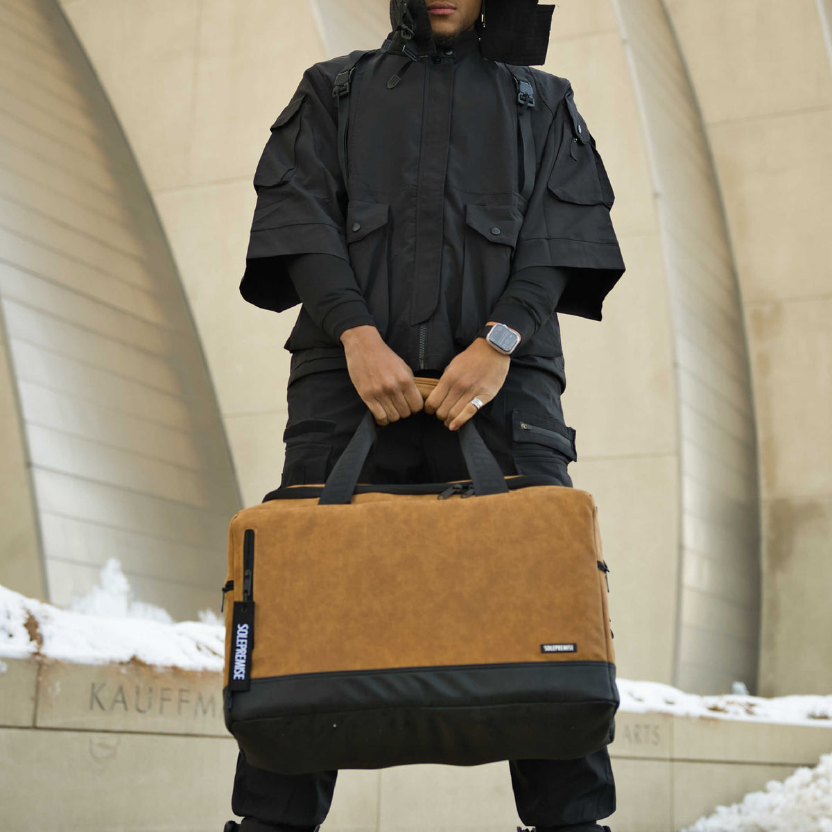 Sole Premise Brown Leather Sneaker Duffle - AVBL MRKT (2)