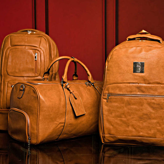 Sole Premise Brown Tumbled Leather 3 Bag Set - AVBL MRKT (1)