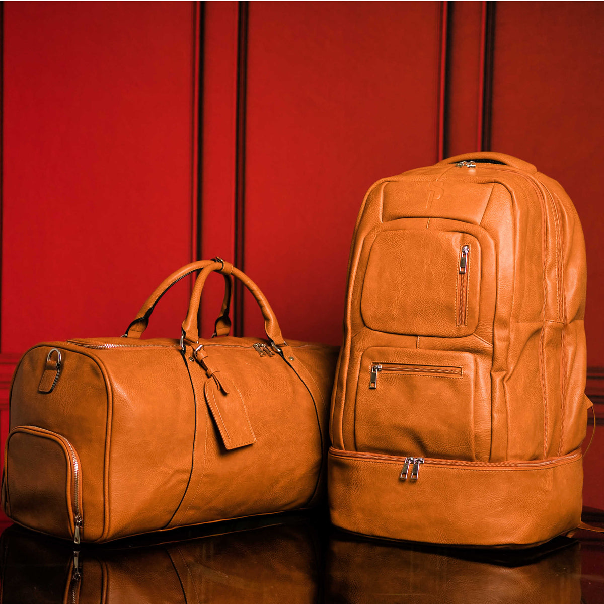 Sole Premise Brown Tumbled Leather 3 Bag Set - AVBL MRKT (2)