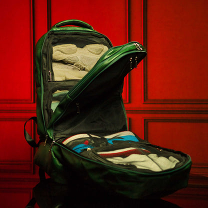 Sole Premise Emerald Green Leather Carry-On Patented Backpack (Only 300 Made) - AVBL MRKT (7)