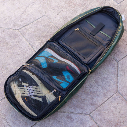 Sole Premise Emerald Green Leather Commuter Bag (XL Design) - AVBL MRKT (5)