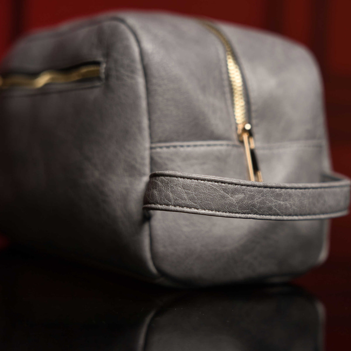 Sole Premise Grey Leather Toiletry Bag - AVBL MRKT (2)