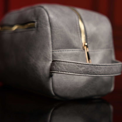 Sole Premise Grey Leather Toiletry Bag - AVBL MRKT (2)
