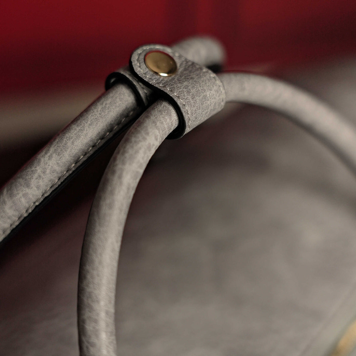 Sole Premise Grey Tumbled Leather Weekender Duffle Bag - AVBL MRKT (5)