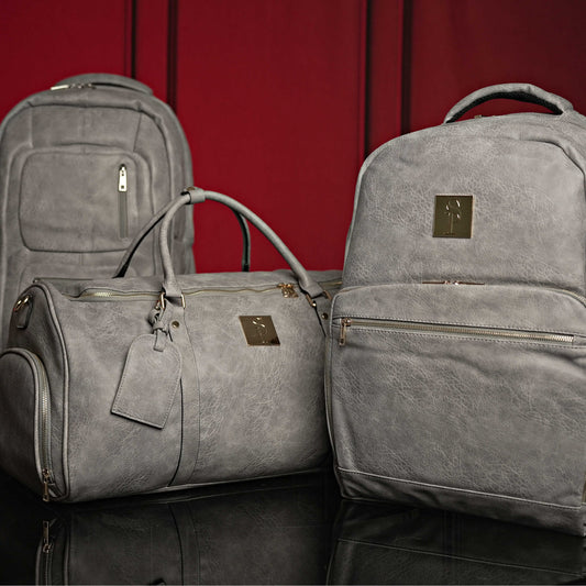 Sole Premise Grey Tumbled Luciano Leather 3 Bag Set - AVBL MRKT (1)