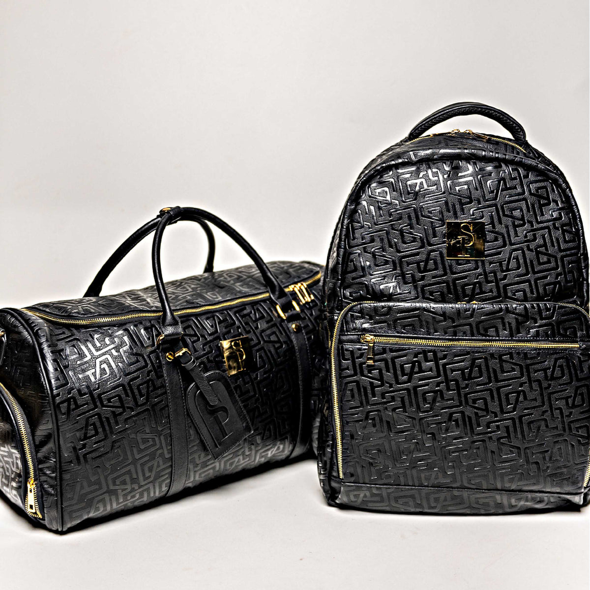 Sole Premise Monogram Leather 2 Bag Set (Commuter and Duffle) - AVBL MRKT (5)
