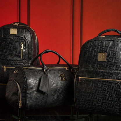 Sole Premise Monogram Leather 3 Bag Set (Signature Backpack, Commuter and Duffle Bag) - AVBL MRKT (1)