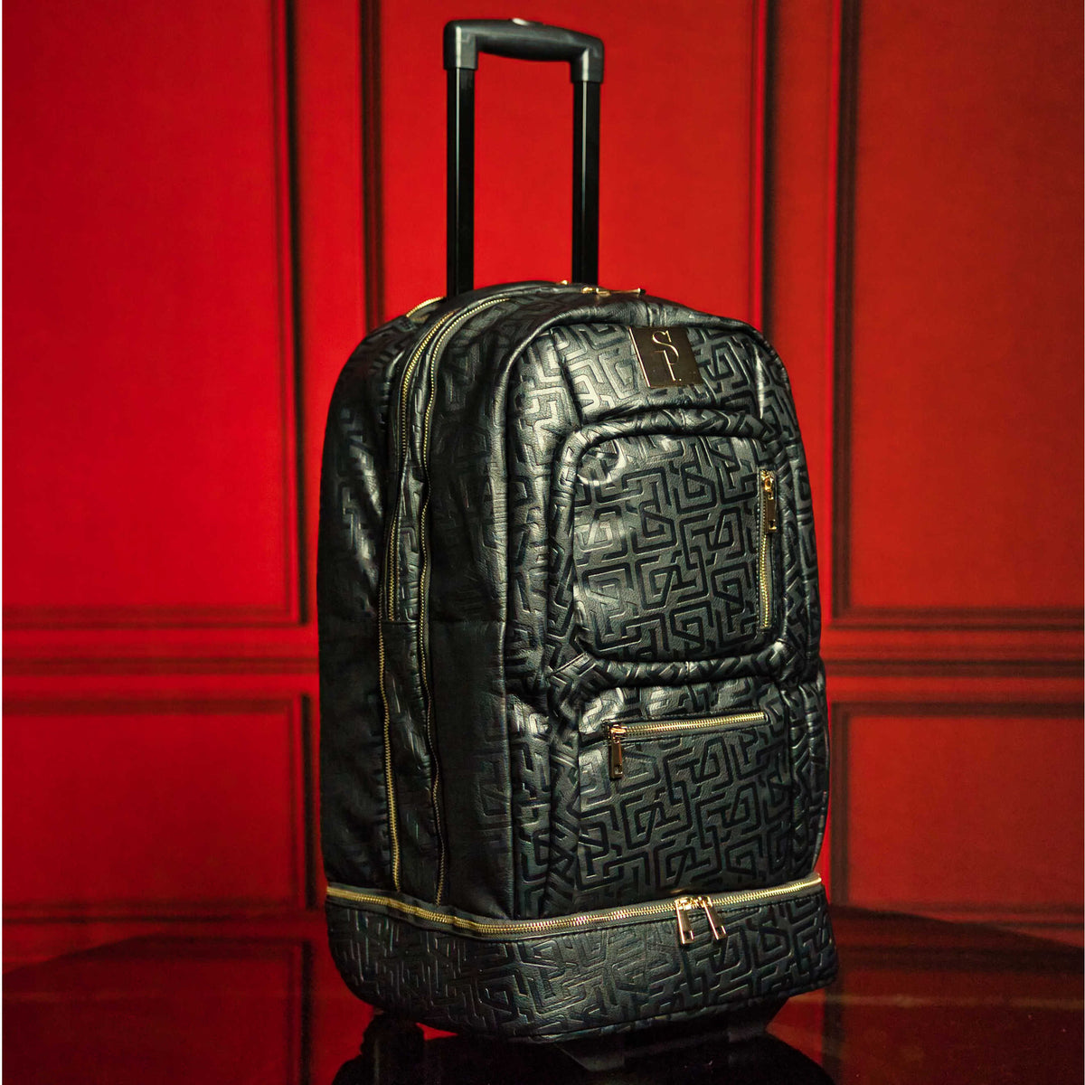 Sole Premise Monogram Leather Roller Bag Set (Signature Roller and Duffle) - AVBL MRKT (3)
