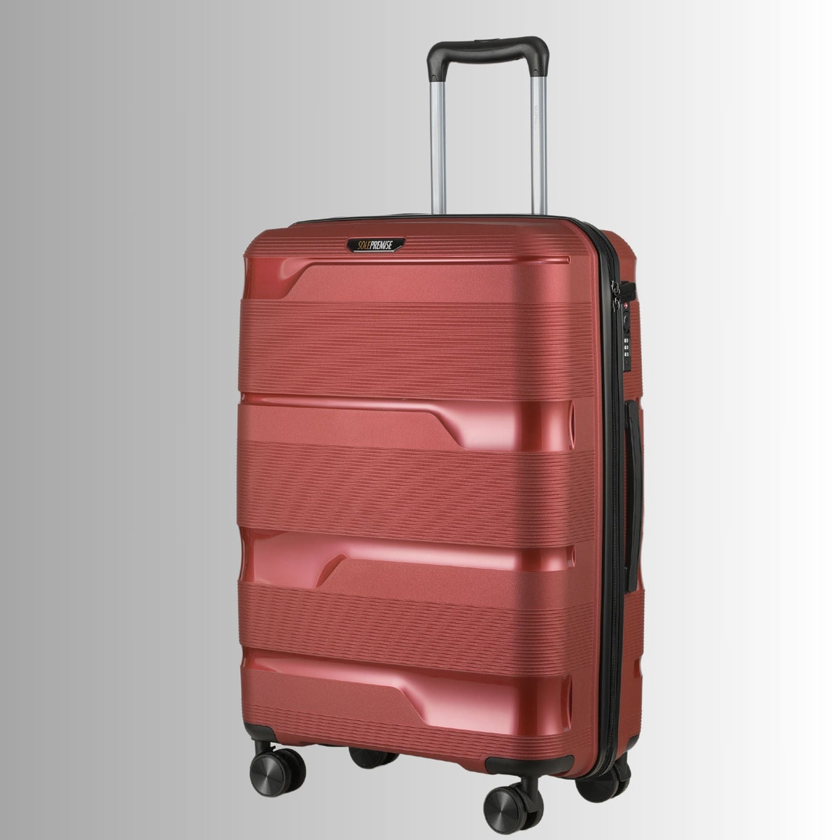 Sole Premise Red Hardcase Roller Luggage Set (28', 24' and 20') - AVBL MRKT (6)