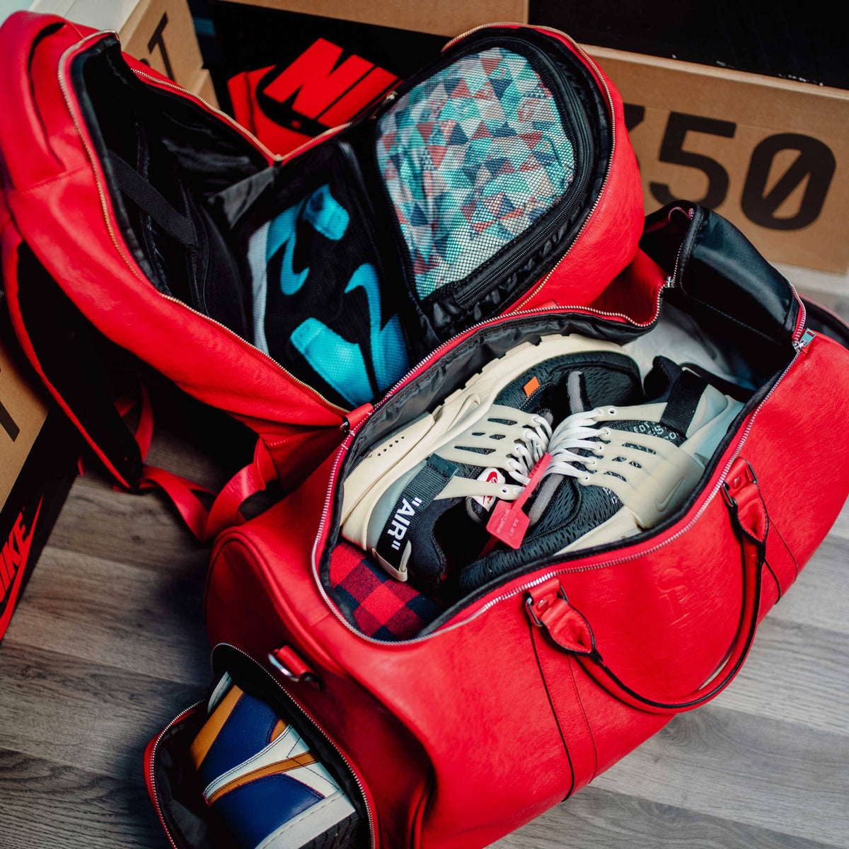 Sole Premise Red Leather Commuter Bag - AVBL MRKT (6)