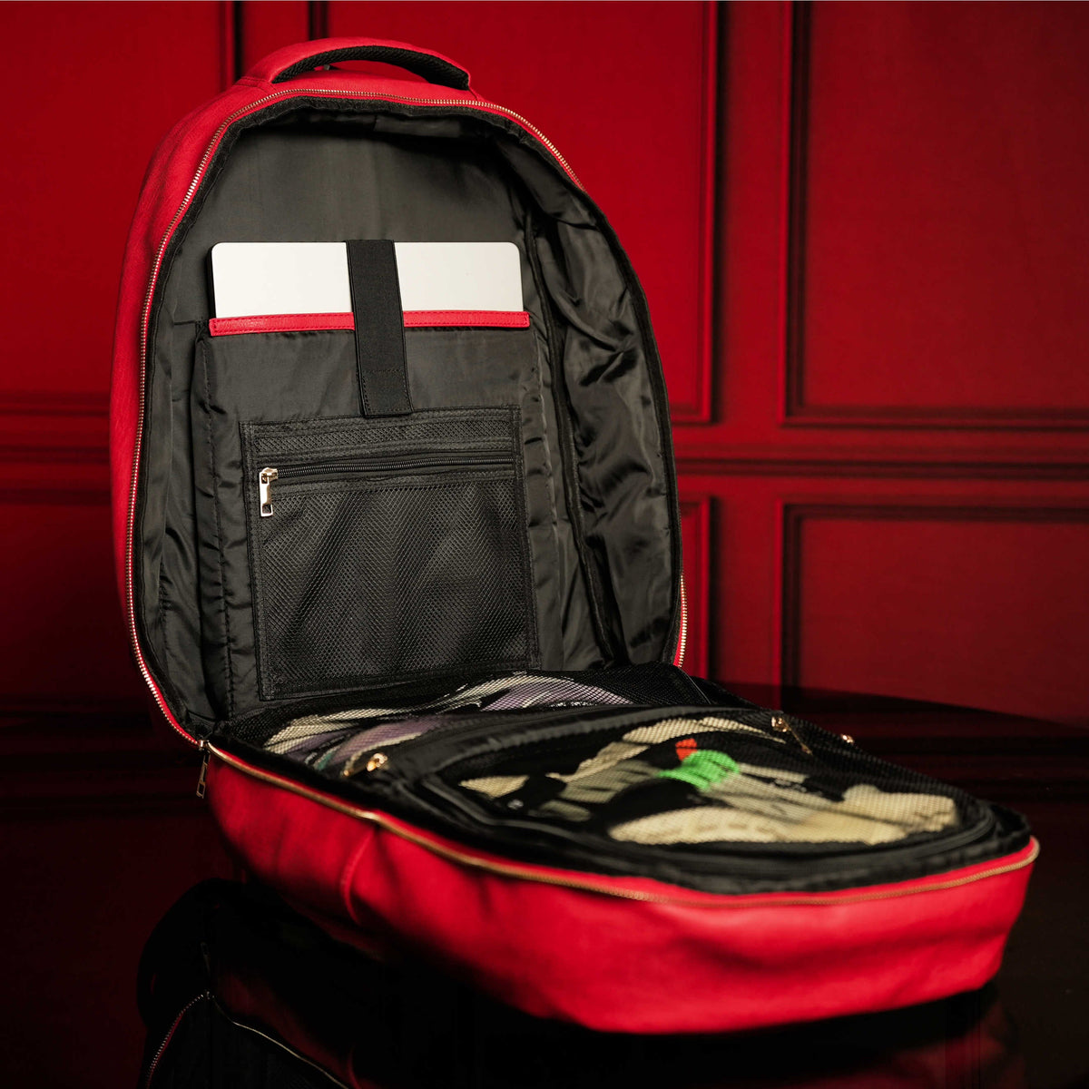 Sole Premise Red Leather Commuter Bag - AVBL MRKT (8)