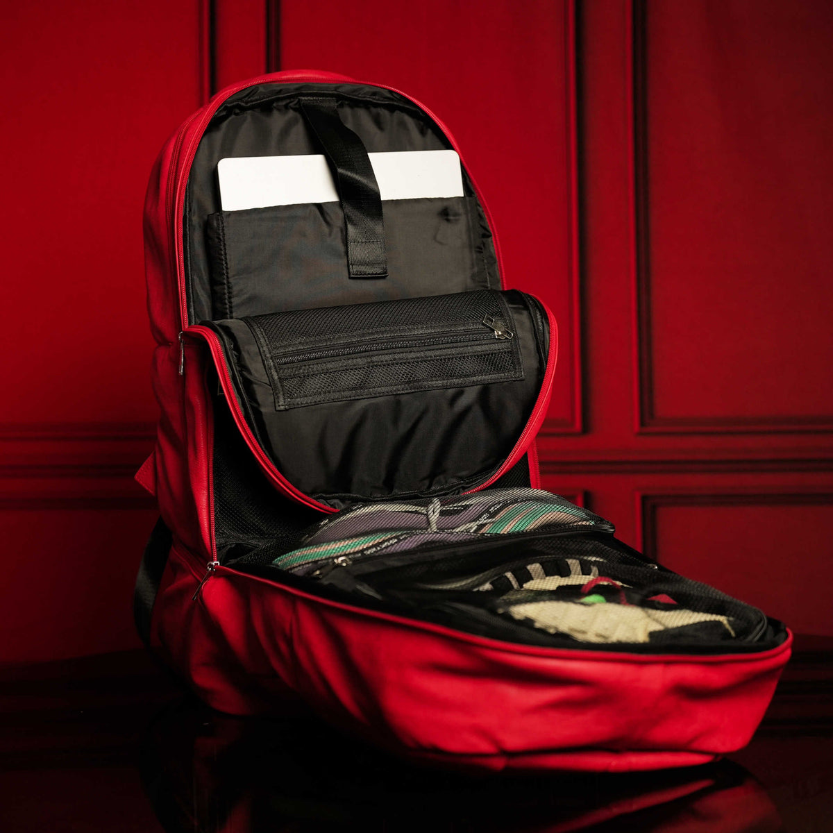 Sole Premise Red Leather Luxury Carry-On Patented Backpack (Only 300 Made) - AVBL MRKT (4)