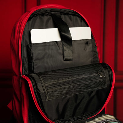 Sole Premise Red Leather Luxury Carry-On Patented Backpack (Only 300 Made) - AVBL MRKT (6)