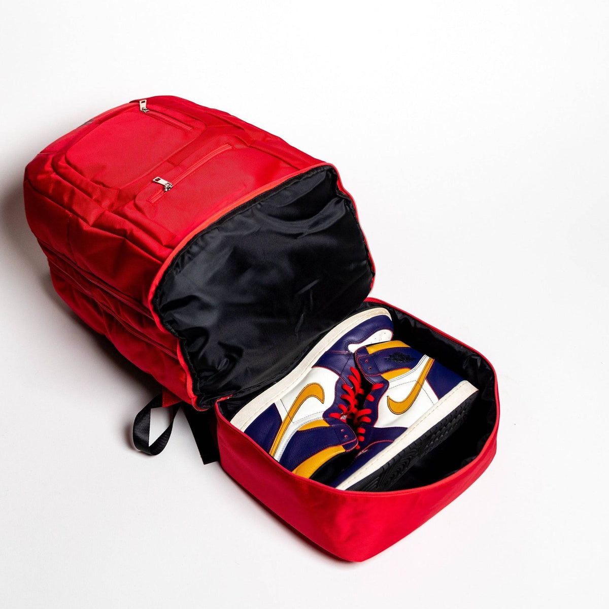 Sole Premise Red Polyester Carry-On Patented Backpack (Only 300 Made) - AVBL MRKT (3)