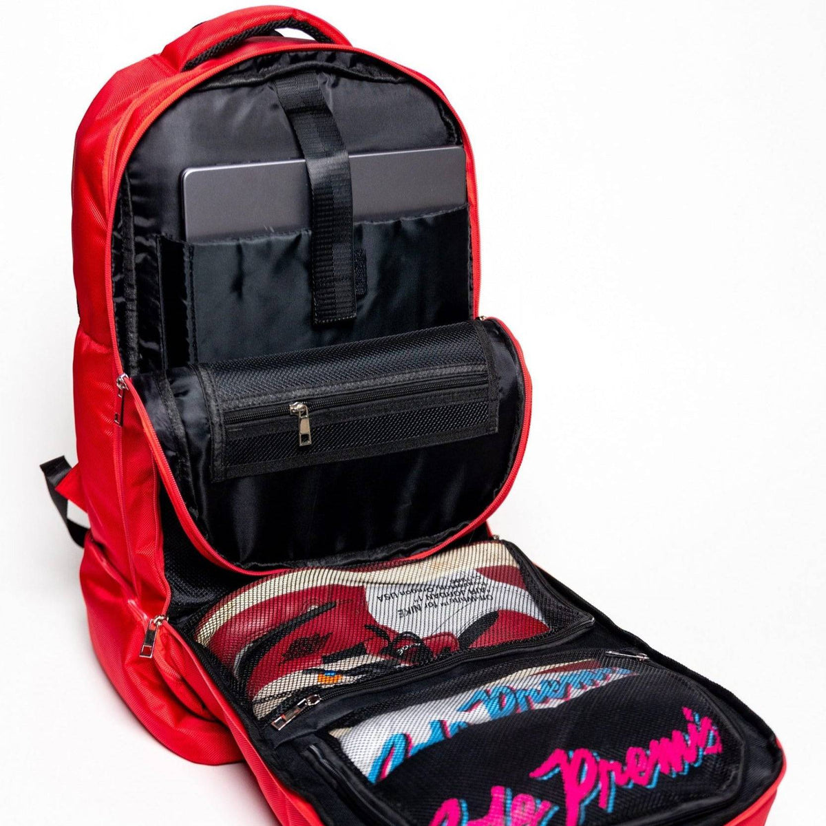 Sole Premise Red Polyester Carry-On Patented Backpack (Only 300 Made) - AVBL MRKT (6)