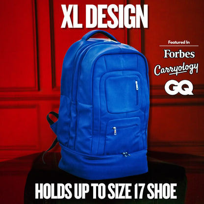 Sole Premise Royal Blue Leather Carryon Bag (XL Design) *Holds Size 17 - AVBL MRKT (1)