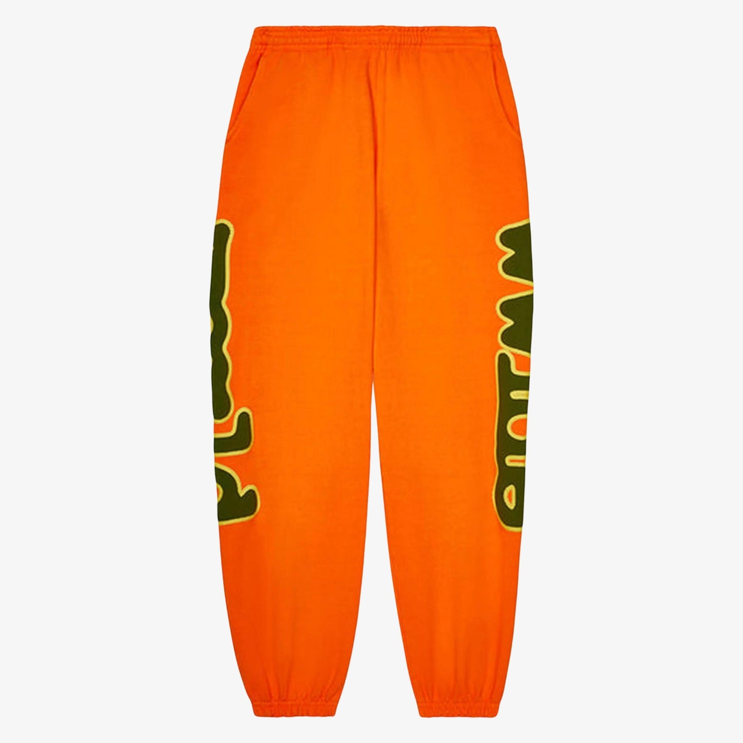 Sp5der 'Beluga' Sweatpants Orange (FW23) [SP5-BEL-SPORA] Casual Fashion Bottoms for Unisex Adult Mens Hypebeast - AVBL MRKT (1)