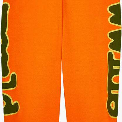 Sp5der 'Beluga' Sweatpants Orange (FW23) [SP5-BEL-SPORA] Casual Fashion Bottoms for Unisex Adult Mens Hypebeast - AVBL MRKT (4)