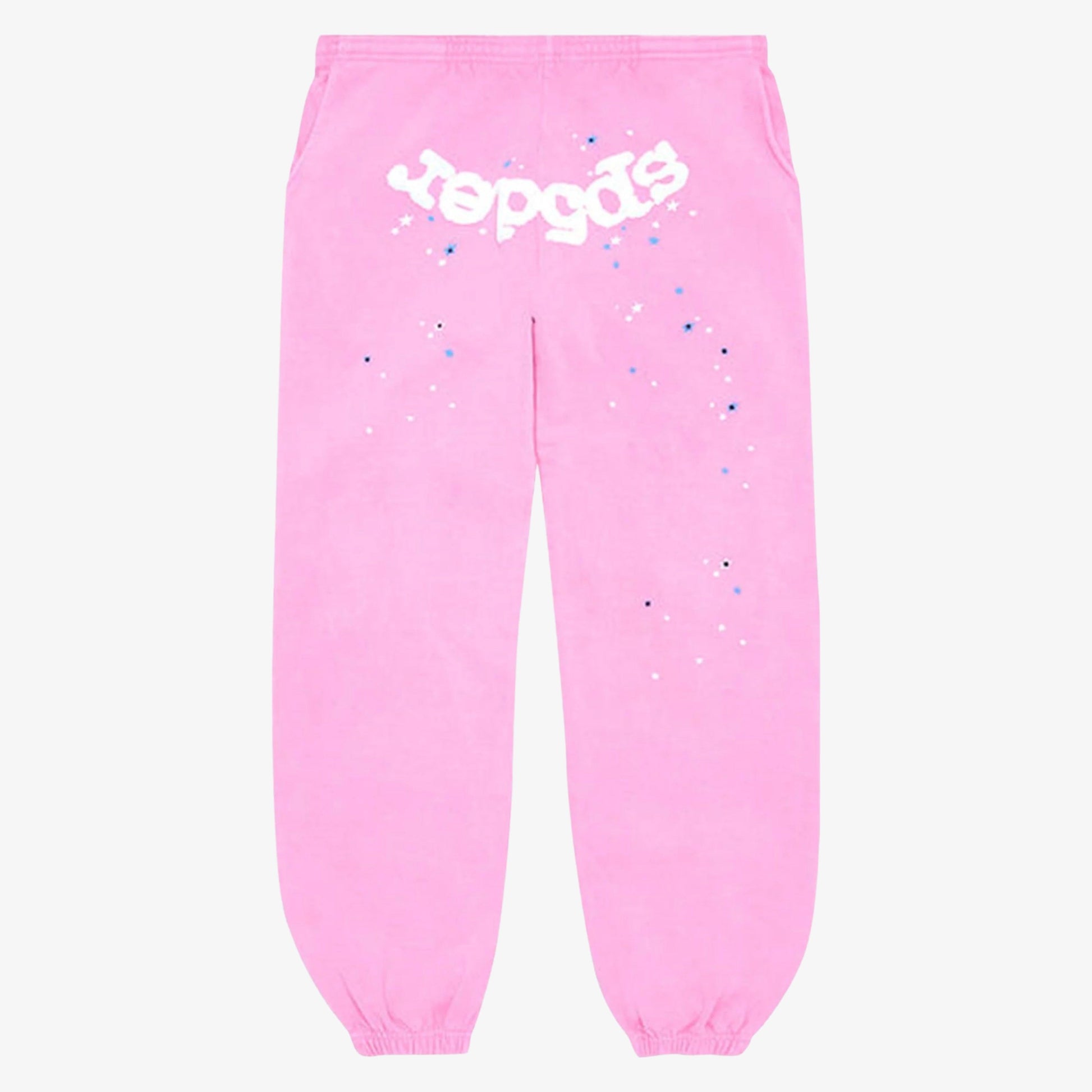Sp5der 'OG Web' Sweatpants Pink (FW23) [SP5-PINKOG-SP] Casual Fashion Bottoms for Unisex Adult Mens Hypebeast - AVBL MRKT (1)