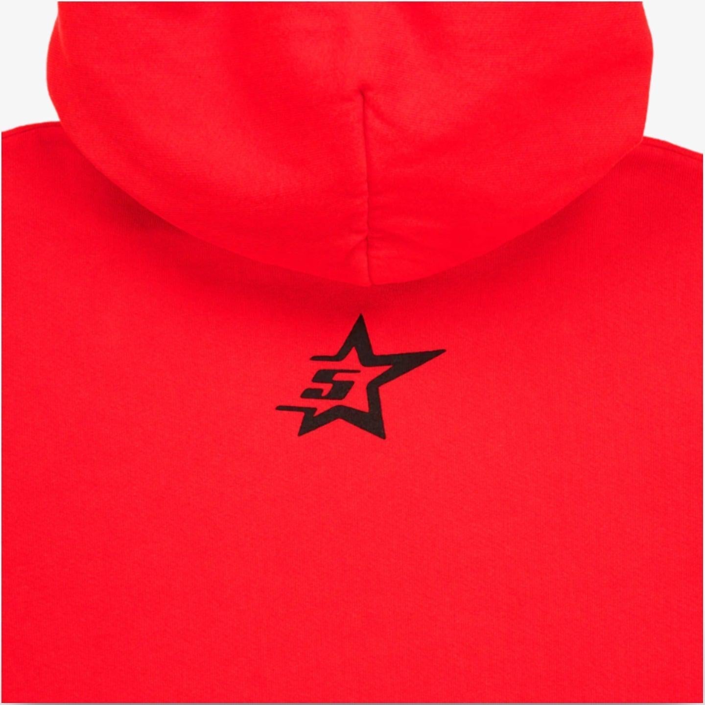 Sp5der 'P*NK V2' Pullover Hoodie Red (SS24) [M01SS001P2RY] Casual Fashion Hooded Sweater for Unisex Adult Mens Hypebeast - AVBL MRKT (5)