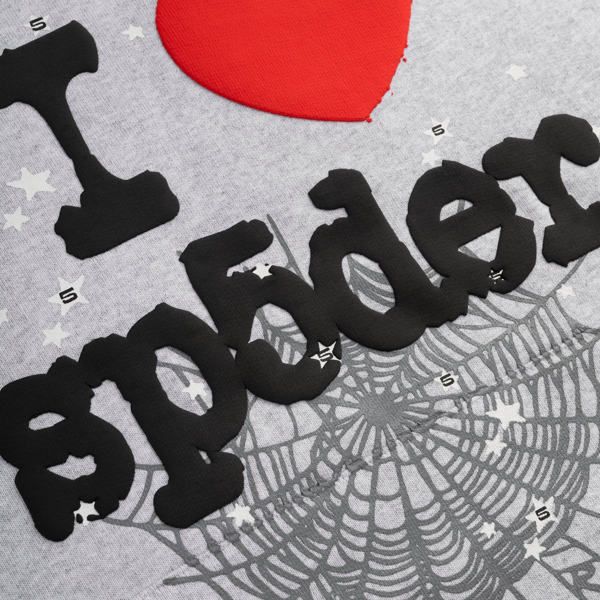 Sp5der 'Souvenir / I Love' Pullover Hoodie Heather Grey (FW24) [SS18FW24HGR] Casual Fashion Hooded Sweater for Unisex Adult Mens Hypebeast - AVBL MRKT (4)