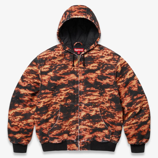 Supreme AOI Embroidered Hooded Work Jacket Flames (SS25) [SS25J71-FLAMES] Casual Fashion Winter Coat for Unisex Adult Mens Hypebeast - AVBL MRKT (1)