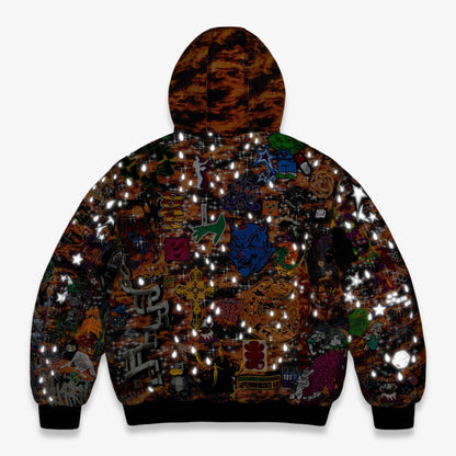 Supreme AOI Embroidered Hooded Work Jacket Flames (SS25) [SS25J71-FLAMES] Casual Fashion Winter Coat for Unisex Adult Mens Hypebeast - AVBL MRKT (5)