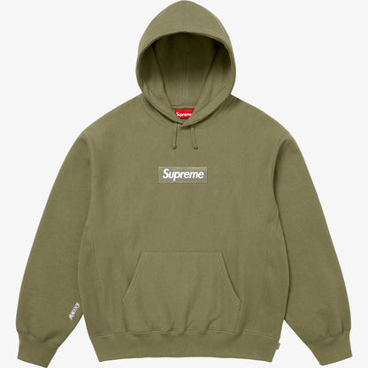 Supreme 'Box Logo' Pullover Hooded Sweatshirt Light Olive Green (FW25) [FW25SW14-LIGHT-OLIVE] Casual Fashion Hoodie Sweater for Unisex Adult Mens Hypebeast - AVBL MRKT (1)