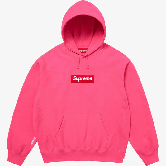 Supreme 'Box Logo' Pullover Hooded Sweatshirt Magenta Pink / Red (FW25) [FW25SW14-MAGENTA] Casual Fashion Hoodie Sweater for Unisex Adult Mens Hypebeast - AVBL MRKT (1)