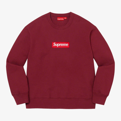 Supreme Crewneck Sweatshirt 'Box Logo' Cardinal (FW22) [FW22SW65-CARDINAL] Casual Fashion Sweater for Unisex Adult Mens Hypebeast - AVBL MRKT (1)