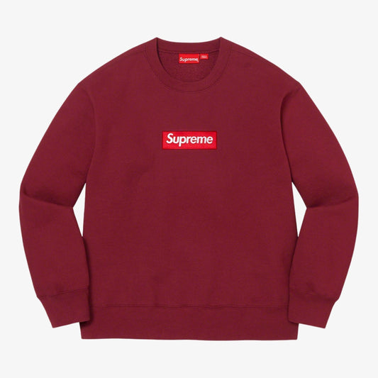 Supreme Crewneck Sweatshirt 'Box Logo' Cardinal (FW22) [FW22SW65-CARDINAL] Casual Fashion Sweater for Unisex Adult Mens Hypebeast - AVBL MRKT (1)