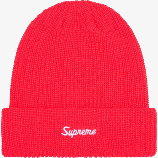 Supreme Loose Gauge Beanie Watermelon Pink (FW25) [FW24BN25-PINK] Casual Fashion Warm Cozy Hat for Unisex Adult Mens Womens Kids GS Youth Hypebeast - AVBL MRKT (1)