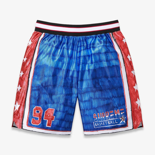 Supreme Marker Basketball Short 'USA' Multicolor (SS25) [SS25SH43-MULTICOLOR] Casual Fashion Bottoms for Unisex Adult Mens Hypebeast - AVBL MRKT (1)