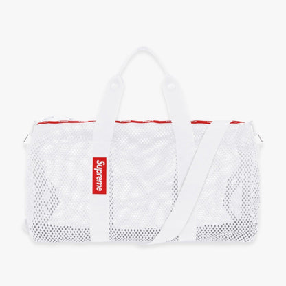 Supreme Mesh Duffle Bag White (SS23) [SS23B22-WHITE] Casual Fashion Travel Carry-On for Unisex Adult Mens Womens Kids GS Youth Hypebeast - AVBL MRKT (2)