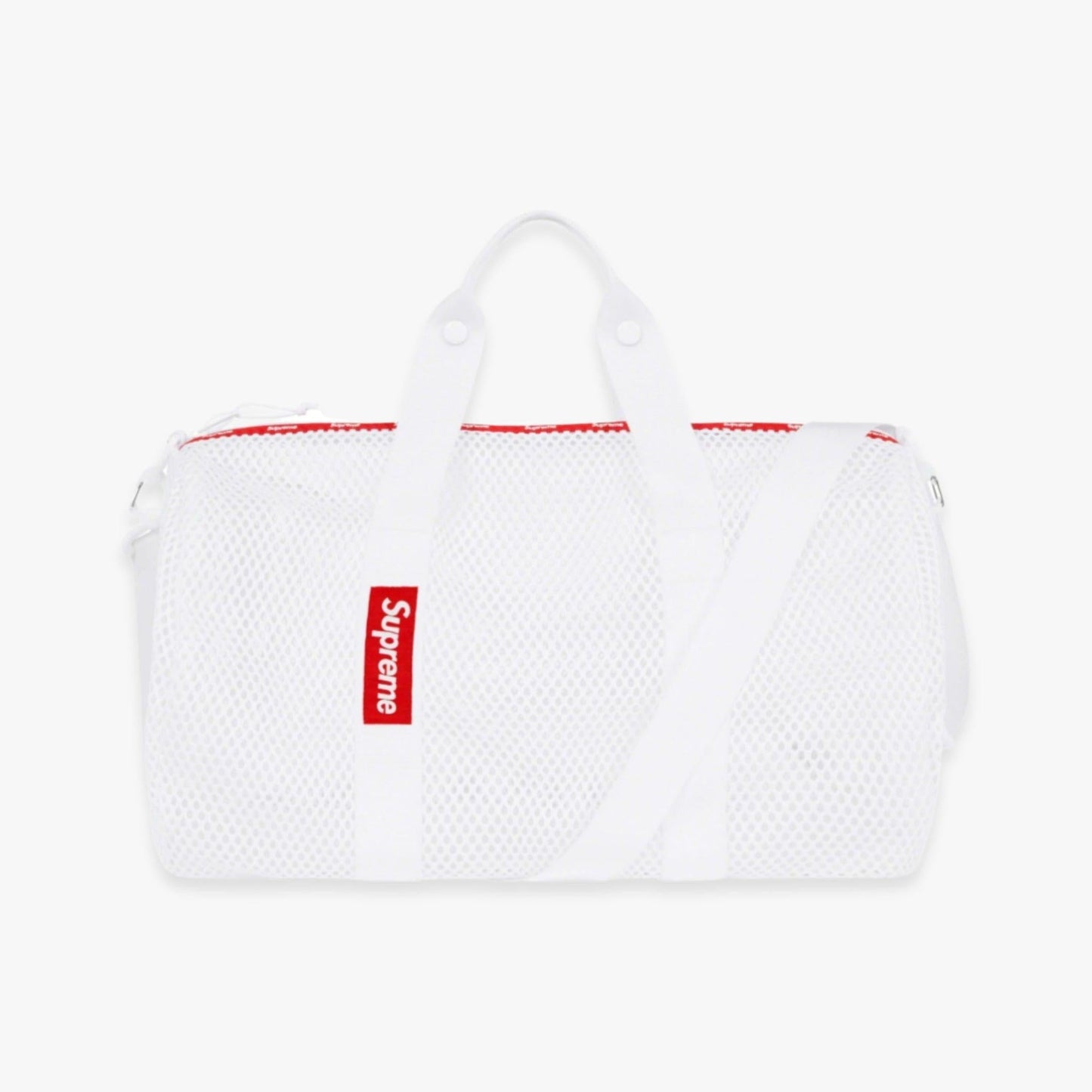 Supreme Mesh Duffle Bag White (SS23) [SS23B22-WHITE] Casual Fashion Travel Carry-On for Unisex Adult Mens Womens Kids GS Youth Hypebeast - AVBL MRKT (4)