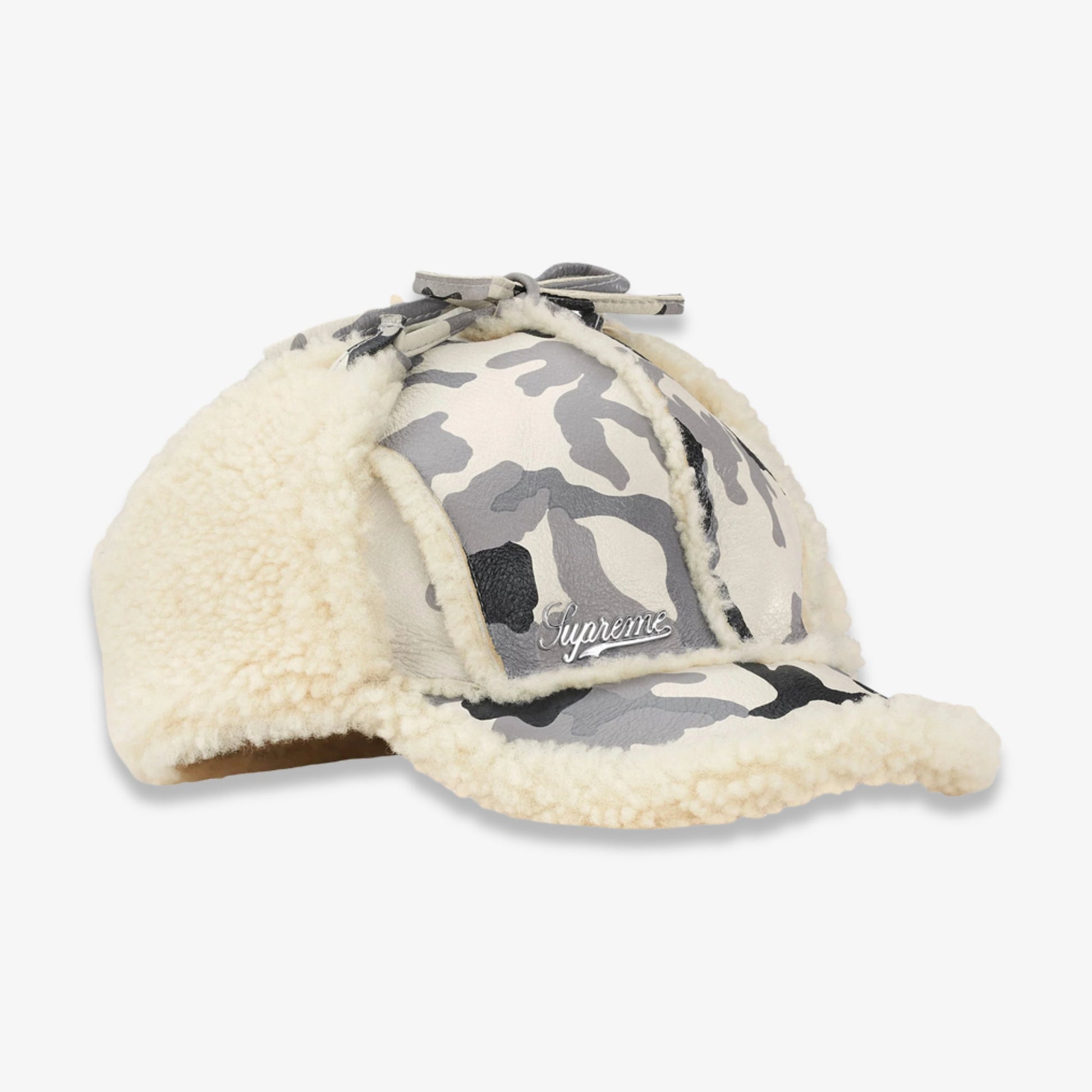 Supreme Shearling Lined Earflap Cap Snow Camo (FW25) [FW25H77-SNOW-CAMO] Casual Fashion Warm Cozy Hat for Unisex Adult Mens Womens Kids GS Youth Hypebeast - AVBL MRKT (5)