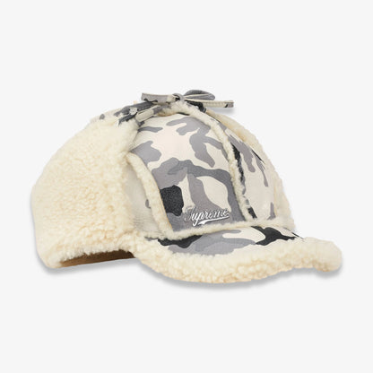 Supreme Shearling Lined Earflap Cap Snow Camo (FW25) [FW25H77-SNOW-CAMO] Casual Fashion Warm Cozy Hat for Unisex Adult Mens Womens Kids GS Youth Hypebeast - AVBL MRKT (5)