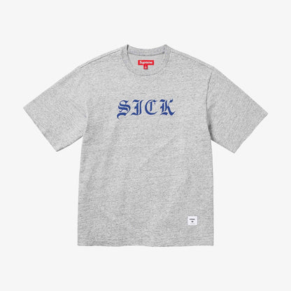 Supreme 'Sick' S/S Short Sleeve Top Heather Grey (SS24) [SS24KN67-HEATHER-GREY] Casual Fashion T-Shirt Tee for Unisex Adult Mens Hypebeast - AVBL MRKT (1)