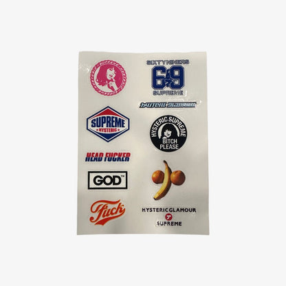 Supreme Sticker '10 Hysteric Glamour' Multicolor (FW24) Skateboard Vinyl Decal Graphic Artwork for Unisex Adult Mens Womens Kids GS Youth Hypebeast Skateboard Vinyl Decal Graphic Artwork for Unisex Adult Mens Womens Kids GS Youth Hypebeast - AVBL MRKT (1)