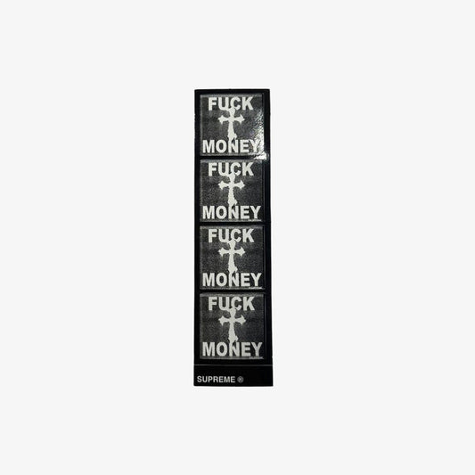 Supreme Sticker '4 F*ck Money' Black (FW24) Skateboard Vinyl Decal Graphic Artwork for Unisex Adult Mens Womens Kids GS Youth Hypebeast - AVBL MRKT (1)