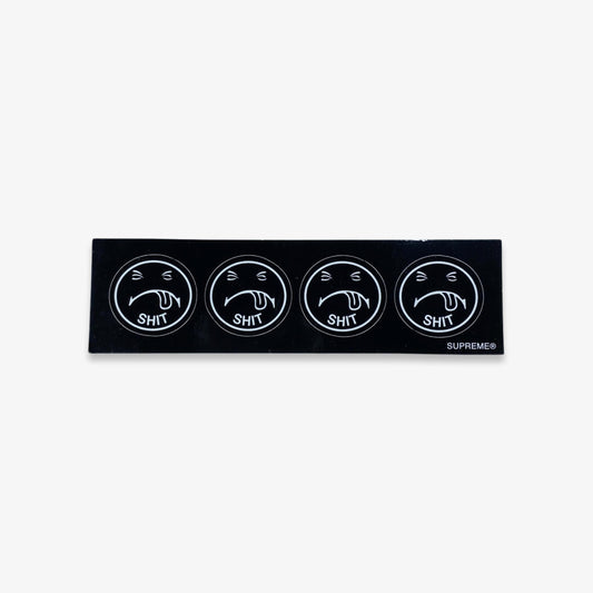 Supreme Sticker '4 Sh*t Face Strip' Black (FW17) - AVBL MRKT (1)