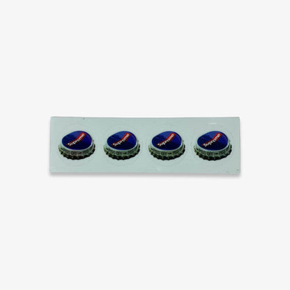 Supreme Sticker 'Bottle Caps' Blue (FW18) [480588200021-4ED3] Skateboard Vinyl Decal Graphic Artwork for Unisex Adult Mens Womens Kids GS Youth Hypebeast - AVBL MRKT (1)