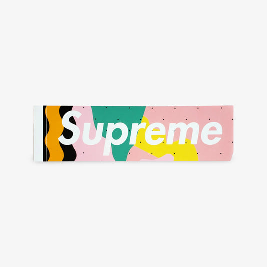 Supreme Sticker 'Box Logo Mendini' Pink (SS16) Skateboard Vinyl Decal Graphic Artwork for Unisex Adult Mens Womens Kids GS Youth Hypebeast Skateboard Vinyl Decal Graphic Artwork for Unisex Adult Mens Womens Kids GS Youth Hypebeast - AVBL MRKT (1)
