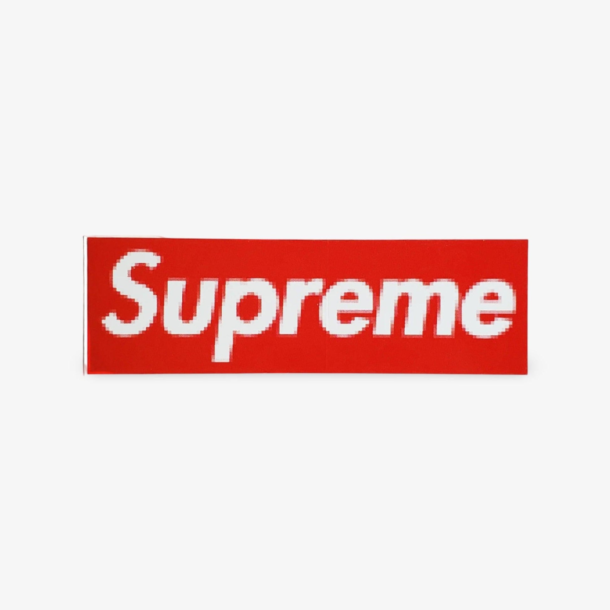 Supreme Sticker 'Box Logo Pixelated' Red (2000) Skateboard Vinyl Decal Graphic Artwork for Unisex Adult Mens Womens Kids GS Youth Hypebeast Skateboard Vinyl Decal Graphic Artwork for Unisex Adult Mens Womens Kids GS Youth Hypebeast - AVBL MRKT (1)