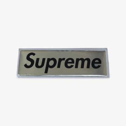 Supreme Sticker 'Box Logo Shiny Vinyl Plastic' Silver (FW17) Skateboard Vinyl Decal Graphic Artwork for Unisex Adult Mens Womens Kids GS Youth Hypebeast - AVBL MRKT (1)