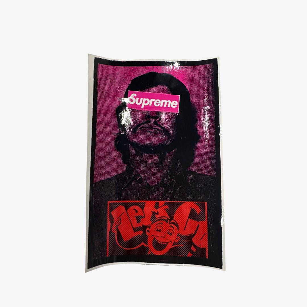 Supreme Sticker 'Charles Bronson Chaos' Black / Pink (FW08) Skateboard Vinyl Decal Graphic Artwork for Unisex Adult Mens Womens Kids GS Youth Hypebeast - AVBL MRKT (1)