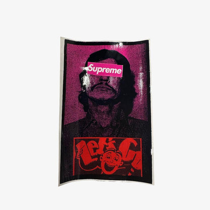 Supreme Sticker 'Charles Bronson Chaos' Black / Pink (FW08) Skateboard Vinyl Decal Graphic Artwork for Unisex Adult Mens Womens Kids GS Youth Hypebeast - AVBL MRKT (1)